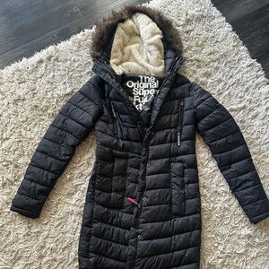 Superdry Women's Quilted Black Puffer Jacket